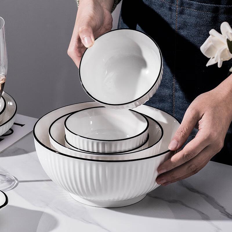 8-inch Nordic Style Ceramic Deep Plate