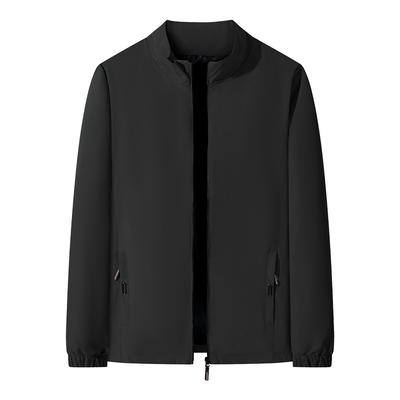 Frühling und Herbst Neue Jacke Jacke Herren Vielseitig Pendler Einfach 3D Lässig Stehkragen Oberteil