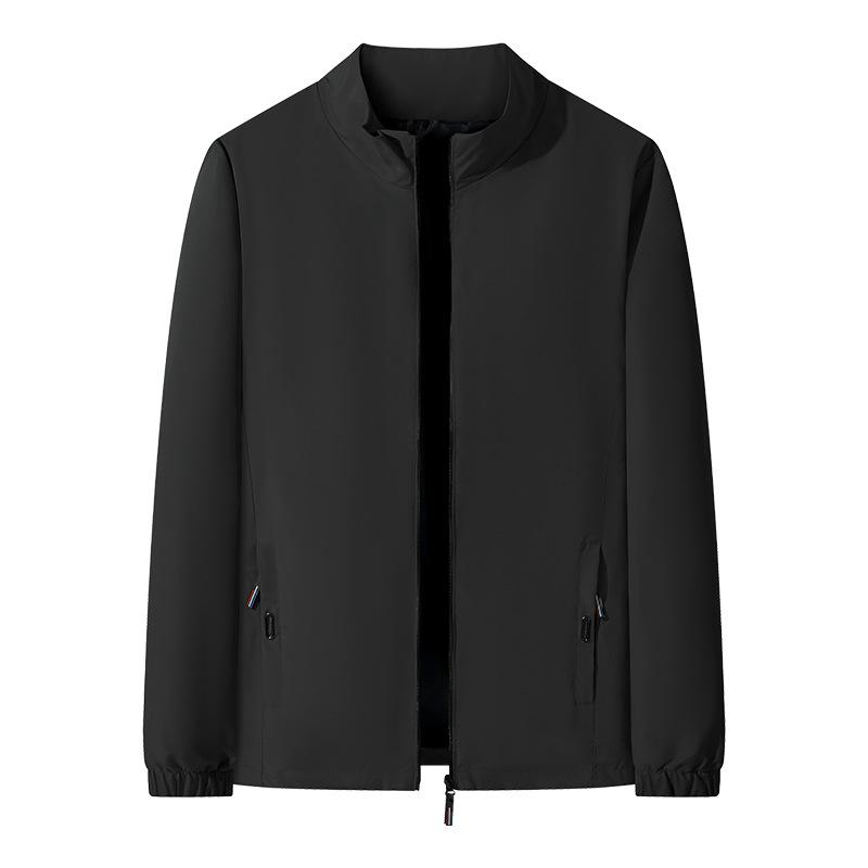 Spring and Autumn New Jacket Jacket Men's Versatile Commuter Simple 3D Casual Stand Collar Top