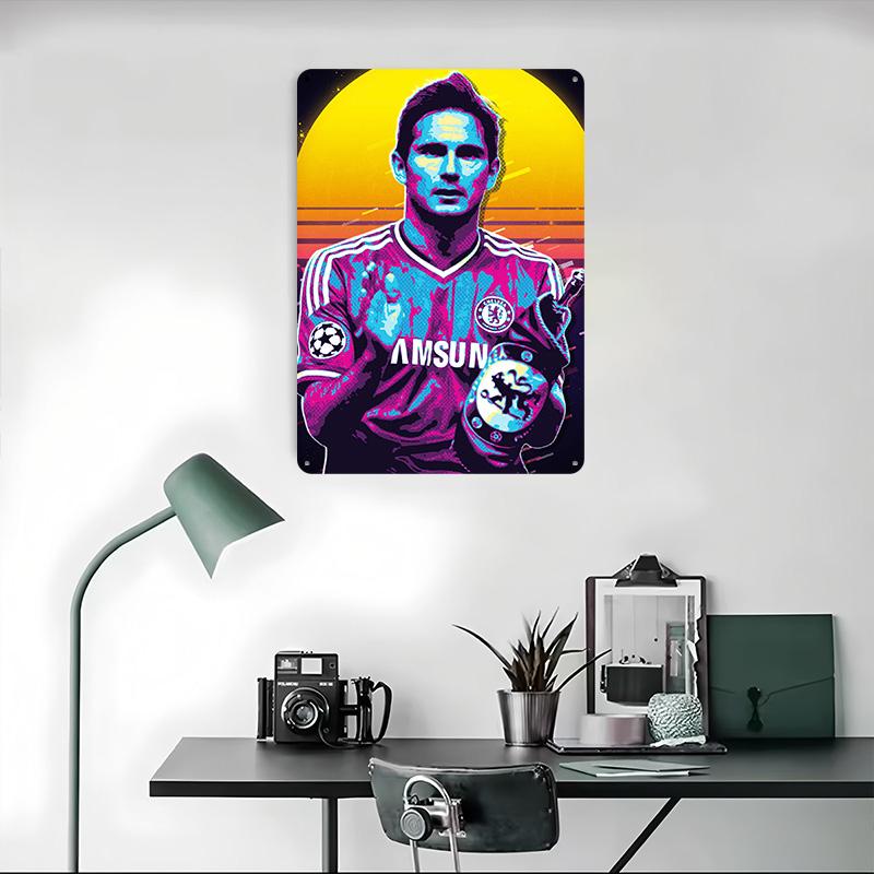 Frank Lampard Chelsea Tinplate Poster Customized Wall Art Vintage Metal Signs Retro Tin Plaque for Office Decor Room Accessories