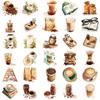 30PCS Vintage Coffee Series Pack Stickers Harajuku Gifts Scrapbooking DIY Creative Paper Waterproof Skateboard Home Reading Stic