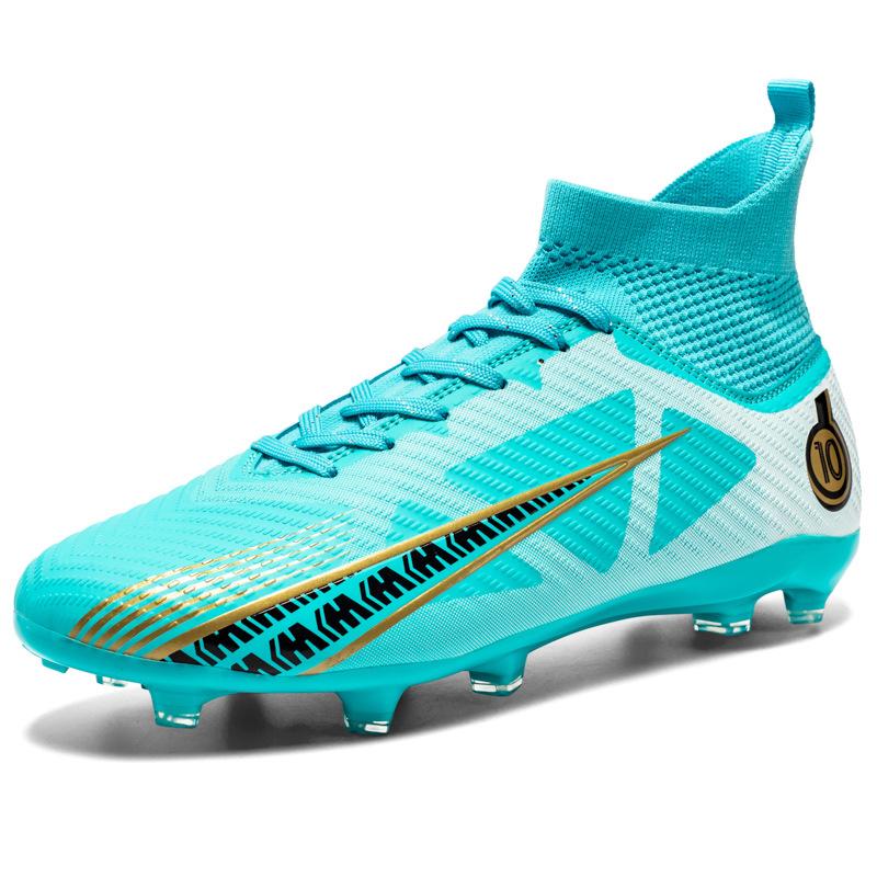 Amazon pair of 2025 football shoes men's high-top spikes, student children's boys' training sneakers