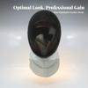 Foil Fencing Mask Clear Vision with Bib Adjustable for Sparring