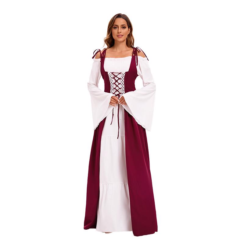 Plus Size Vintage Court Corset Gown for Women – European & American Masquerade Party Costume