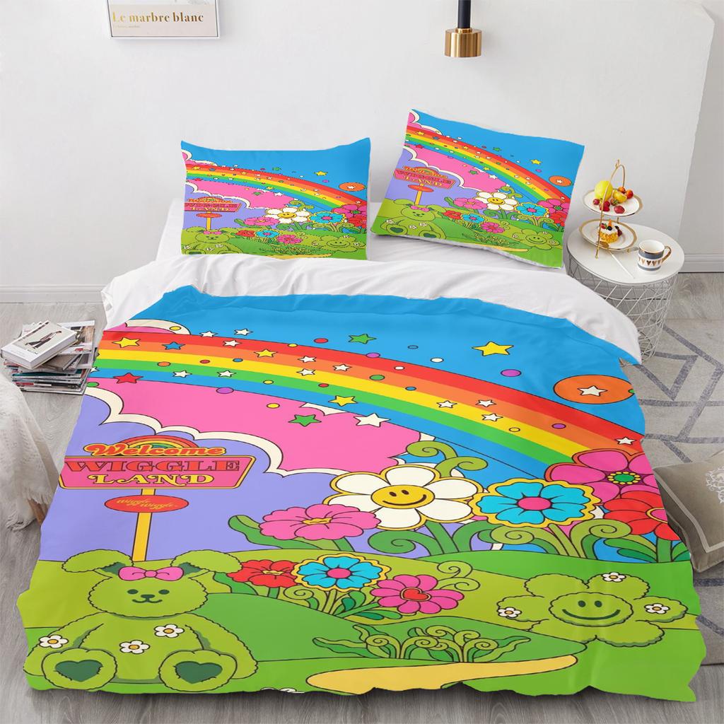Wiggle Wiggle Duvet Cover Set Comforter Bedding 3D Children'S Bedding Set 3-Piece 1 Quilt Cover King Size