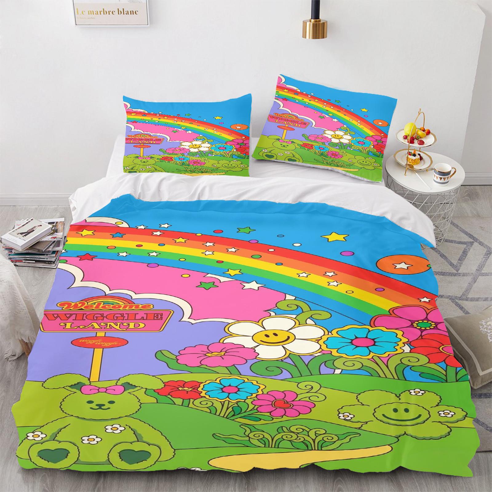

Wiggle Wiggle Duvet Cover Set Comforter Bedding 3d Children S Bedding Set 3-Piece 1 Quilt Cover King Size 90X200CM