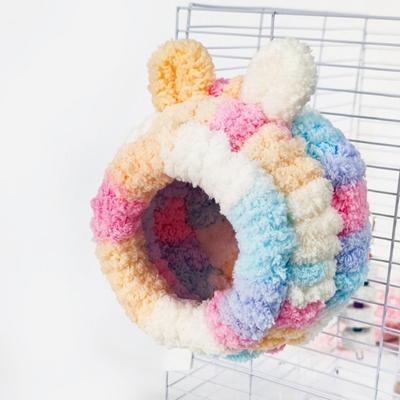 New Warm Winter Bird Nest Hanging Bird Cage Accessories Hammock Colorful Small Pet House for Hummingbird