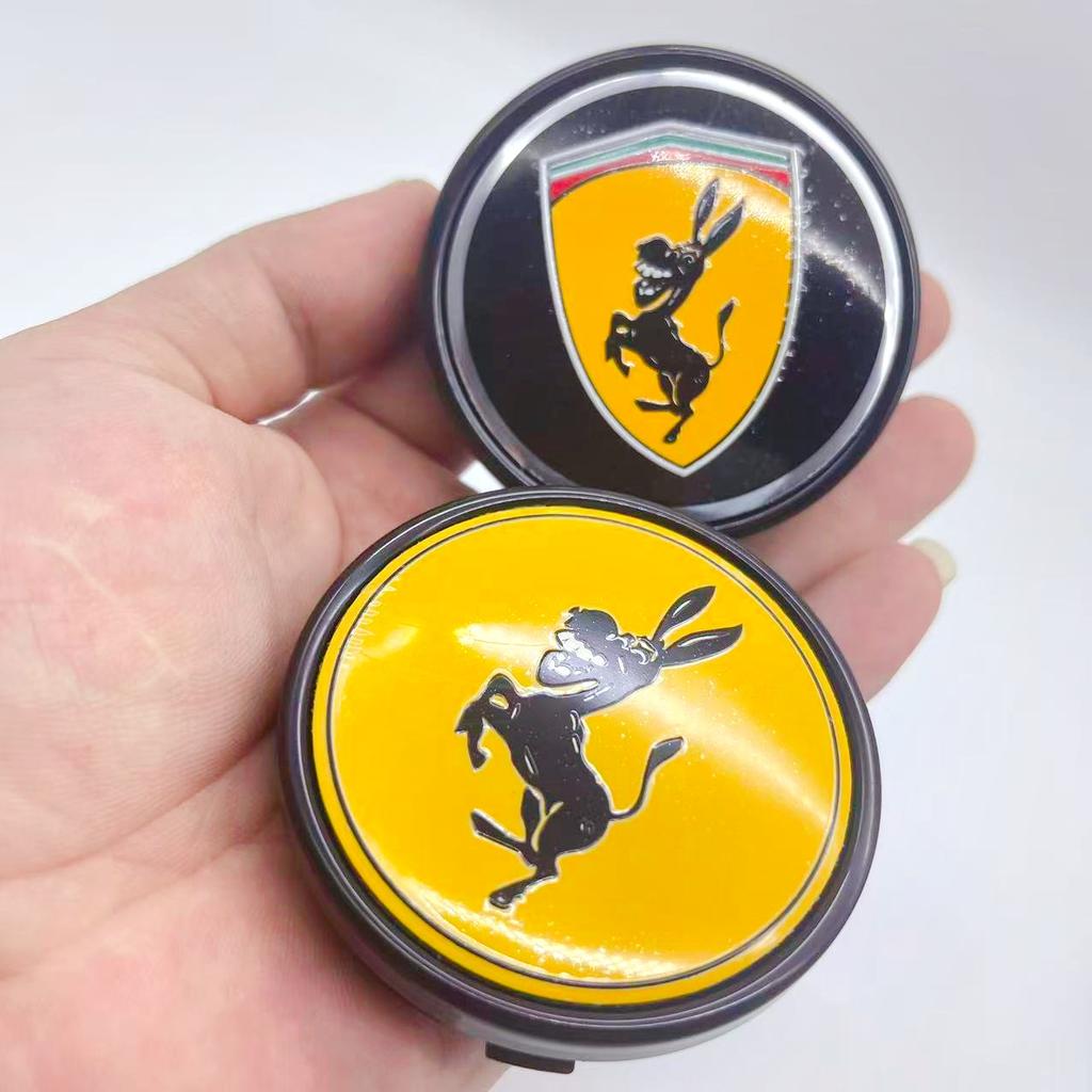 4pcs High Quality 64mm Car Wheel Hub Cover Center Caps for 56mm Donkey Logo Racing Styling Badge Emblem Accessories