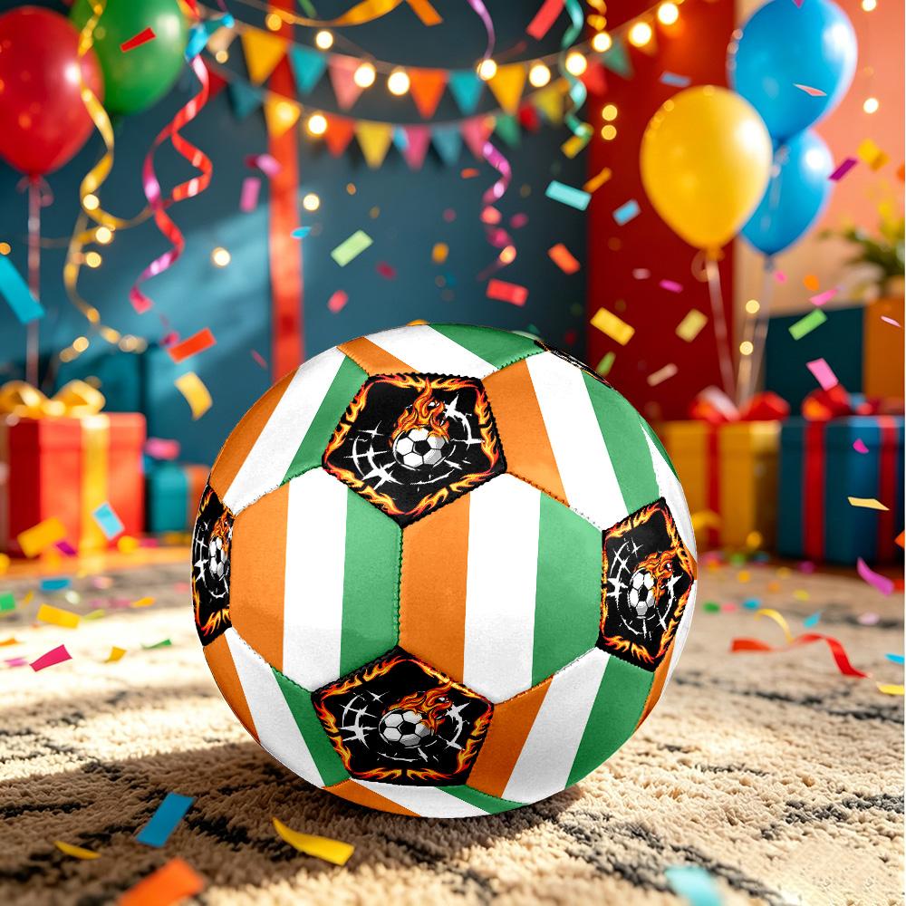 1pc Ivory Coast Sports Theme Size 5 Soccer Ball Professional Match Training Football Indoor &Outdoor Sports Ball Lightweight Durable c6636 Size 5