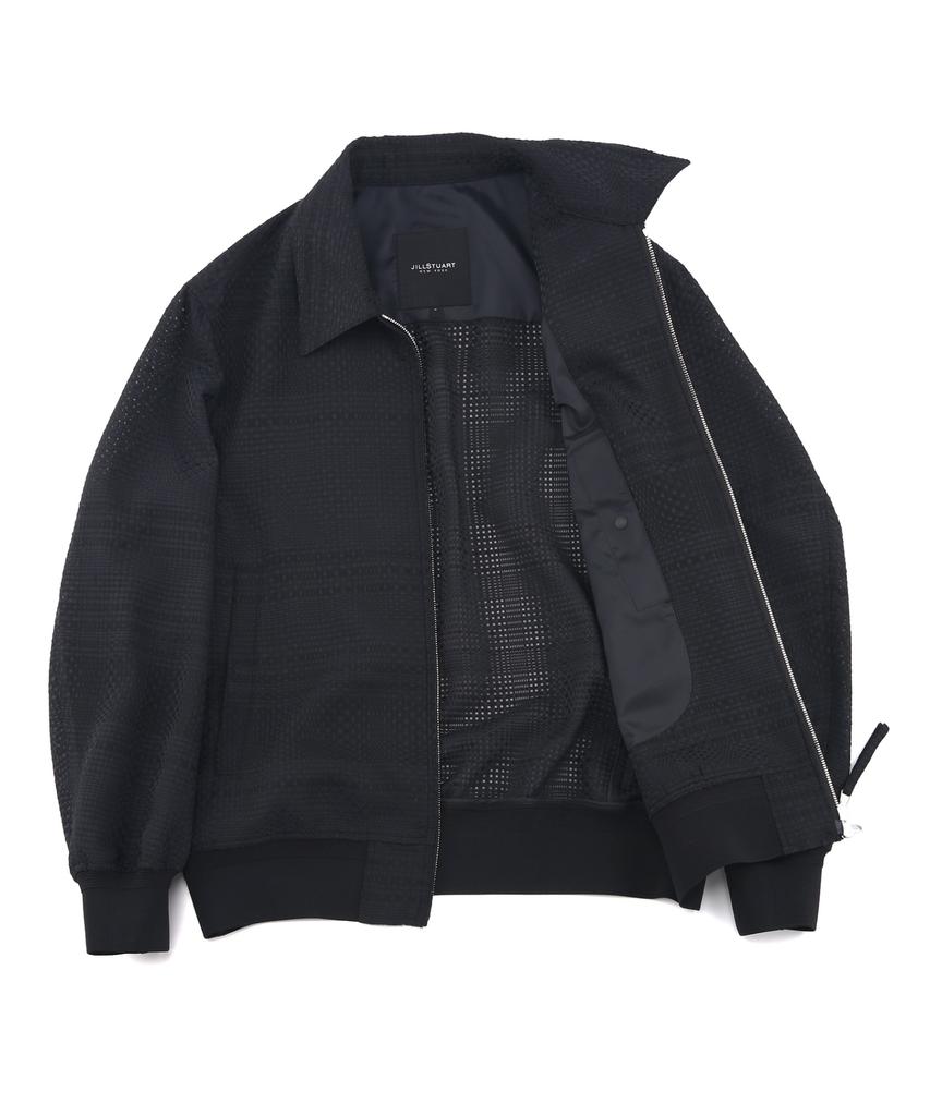 Jillstuart Newyork Men Crochet Check Blouson - Black (Jnju6B602Bk)