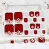 New Summer Foot Stickers Waterproof Beach Toe Nail Stickers Girls Simple Little Chrysanthemum Nail Stickers