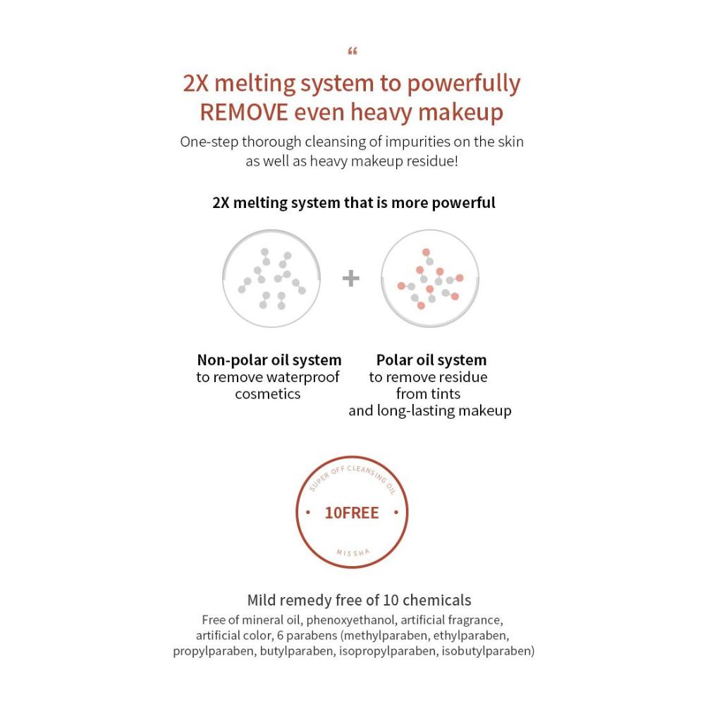 [MISSHA] SUPER OFF CLEANSING OIL BLACKHEAD OFF 305ml/0.31 fl.oz