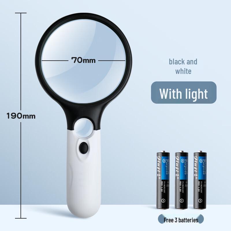 Lupa de Mano LED para Lectura y Ciencia