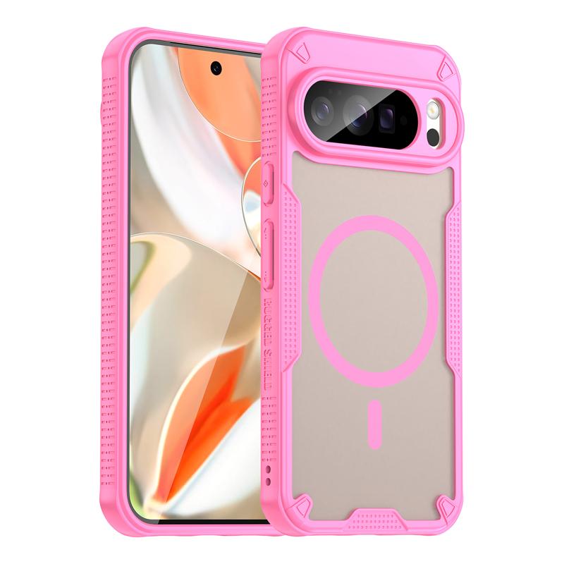 For Google Pixel 10 Pro XL 10 Pro Case Magnetic Semi-translucent Matte PC+ Soft TPU Edge Camera Lens Protection Cover