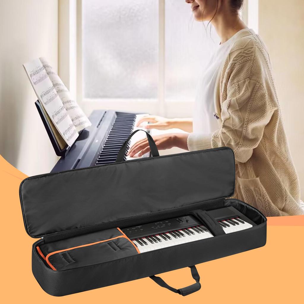 LoDrid Keyboard Case 88 Keys Soft Keyboard Bag Electronic Piano Case with 6 Mats Anti-Slip