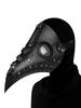 Grappig Middeleeuws Pestdoktersmasker Leer Zwart Snavelmasker Dokter Halloweenmasker Steampunk PU Vogels Cosplay Doctour De Peste