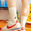 SNOOZY Cherry Embroidered Socks (White)