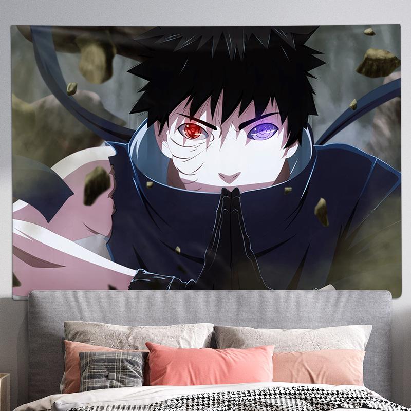 Living Room Background Cloth, Bedroom Hanging Cloth, Japanese Cartoon Anime Tapestry, Room Wall Carpet