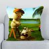 Pillow Hugs R-raving Rabbids Pillowcase  Short Plush Duplex Printing Ornamental Pillows for Living Room Chair Cushion Cover