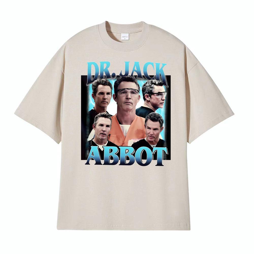 Dr Jack Abbott Blue Vintage 90s Graphic T Shirts Mens Clothing Summer Fashion Classic Tshirt Unisex Summer High Quality TShirt
