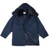 Winter Navy Military Cotton Greatcoat with Detachable Liner