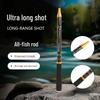Ultraleichte 19-teilige Carbon-Teleskop-Angelrute - 43cm einziehbare Kurzabschnittsrute