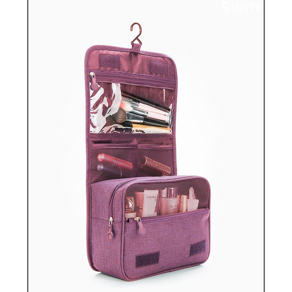 Travel Large Capacity Storage Bag, Travel Toiletries Set With Hooks, Toiletry Bag