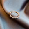 Women's High-End Titanium Steel Diamond Ring – Fashion & Light Luxury Style