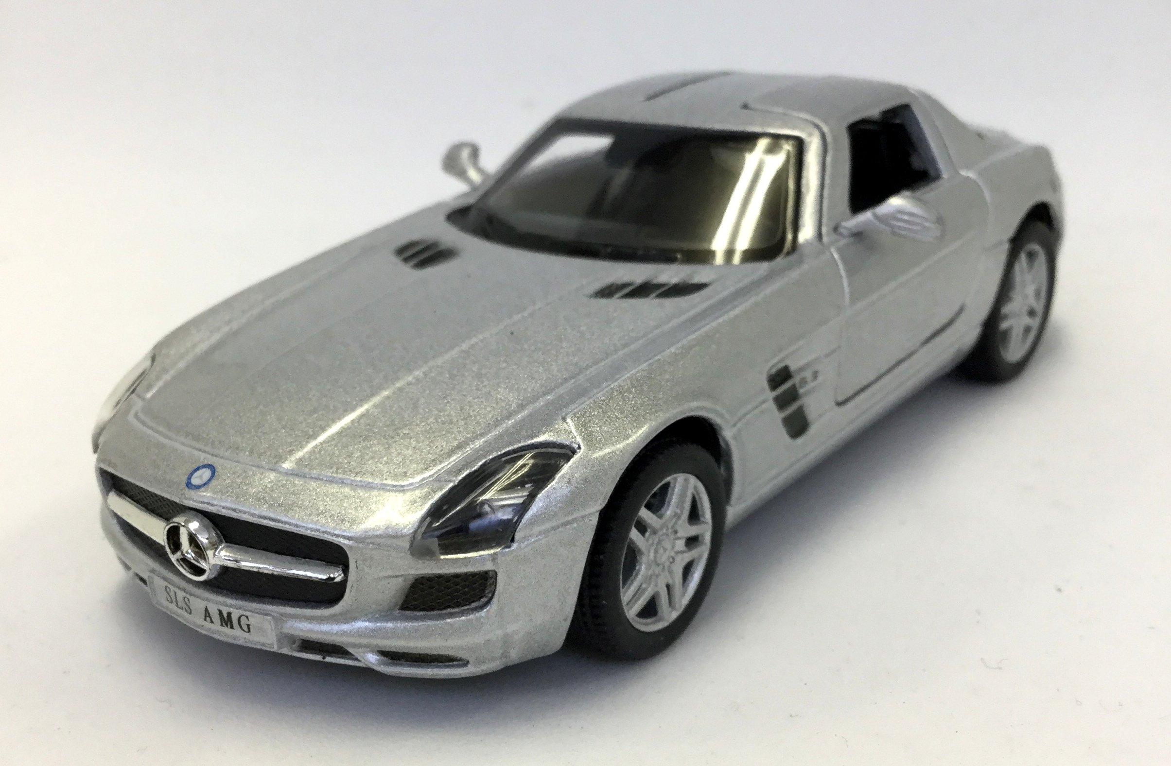

KiNSMART SLS AMG Литая модель автомобиля 1/36 Mercedes-Benz Инерционная (Серебряный)