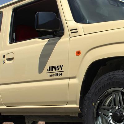 [KAIMIRU STORE] Suzuki Jimny Jb64 Jimny Sierra 4WD Van Universal Car Sticker Decal Sticker Outdoor Stencil (k-336 Black)
