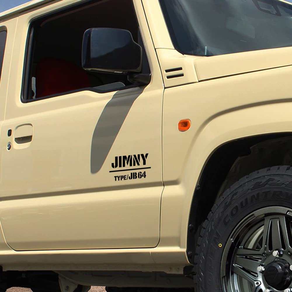 [KAIMIRU STORE] Suzuki jimny jb64 Jimny Sierra 4WD Van Universal Car Sticker Decal Sticker Outdoor Stencil (k-336 Black)