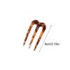Geometric Three Toothed Insert Comb Hairstyle Tools Chinese Style Acetic Acid Hairpin Headdress Hair Accessories