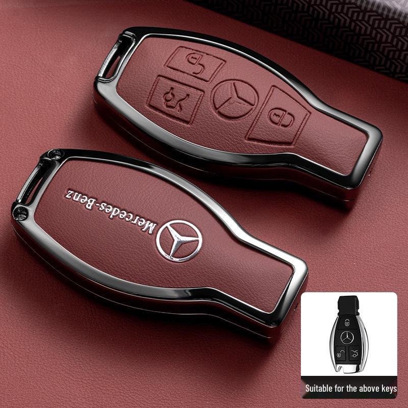 Premium Key Case for Mercedes-Benz E300L: Fits E-Class, C-Class, C260L, C200L, A200L, GLC300L