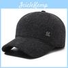 Classic Plush Blend Baseball Cap For Men With Letter Decor For Autumn Winter Outdoor Use
