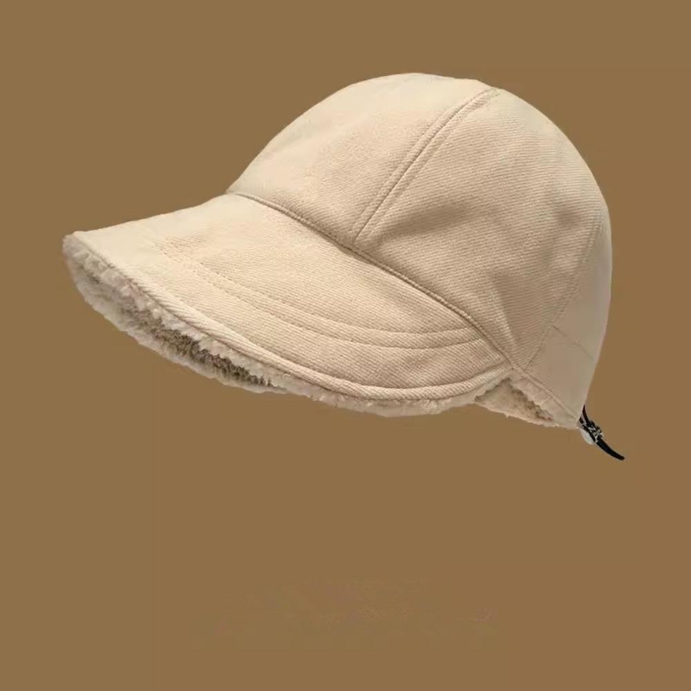 

Мягкая зимняя шапка-рыбак с широкими полями, зимняя кепка с козырьком, винтажная флисовая бейсболка, для катания на лыжах хаки