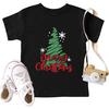 Christmas Tree Shirts Toddler Boys Girls Christmas Tshirts Xmas Short Sleeve Graphic Tees Holiday Tops