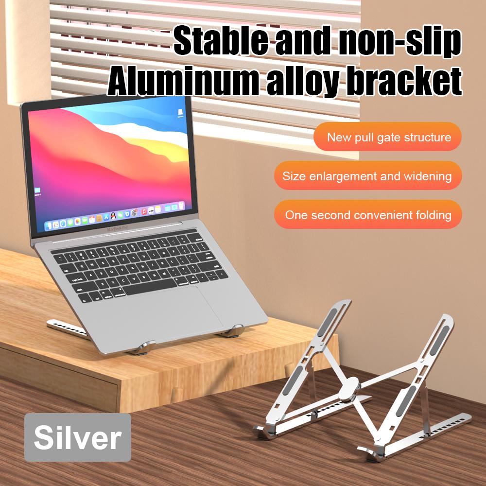 Držák na notebook z hliníkové slitiny Stojánek Nastavitelný Skládací Přenosný Pro notebook Držák Zvedací Držák chlazení Neklouzavý