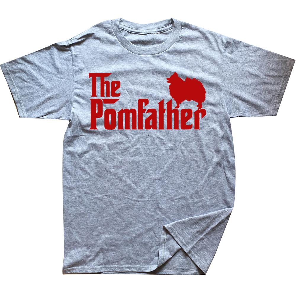 Pomeranian Father Dad The Pom Father Dog Lover T Shirts Streetwear Short Sleeve Birthday Gifts Summer Tshirt Mens Clothing