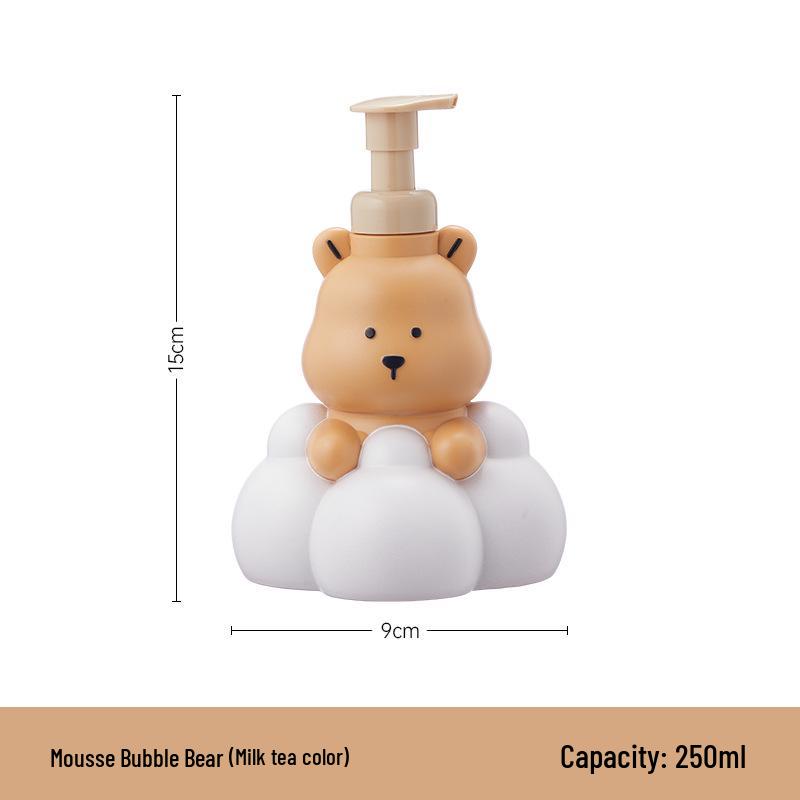 Press-Type Foaming Mousse Bottle: Large Capacity Cleansing Foam & Shower Gel Dispenser