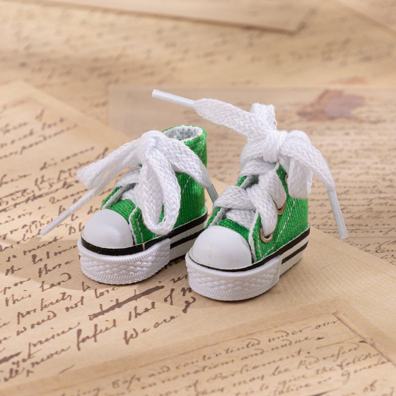 Small Canvas BJD Doll Shoes 3.5CM - Finger Dance Accessories