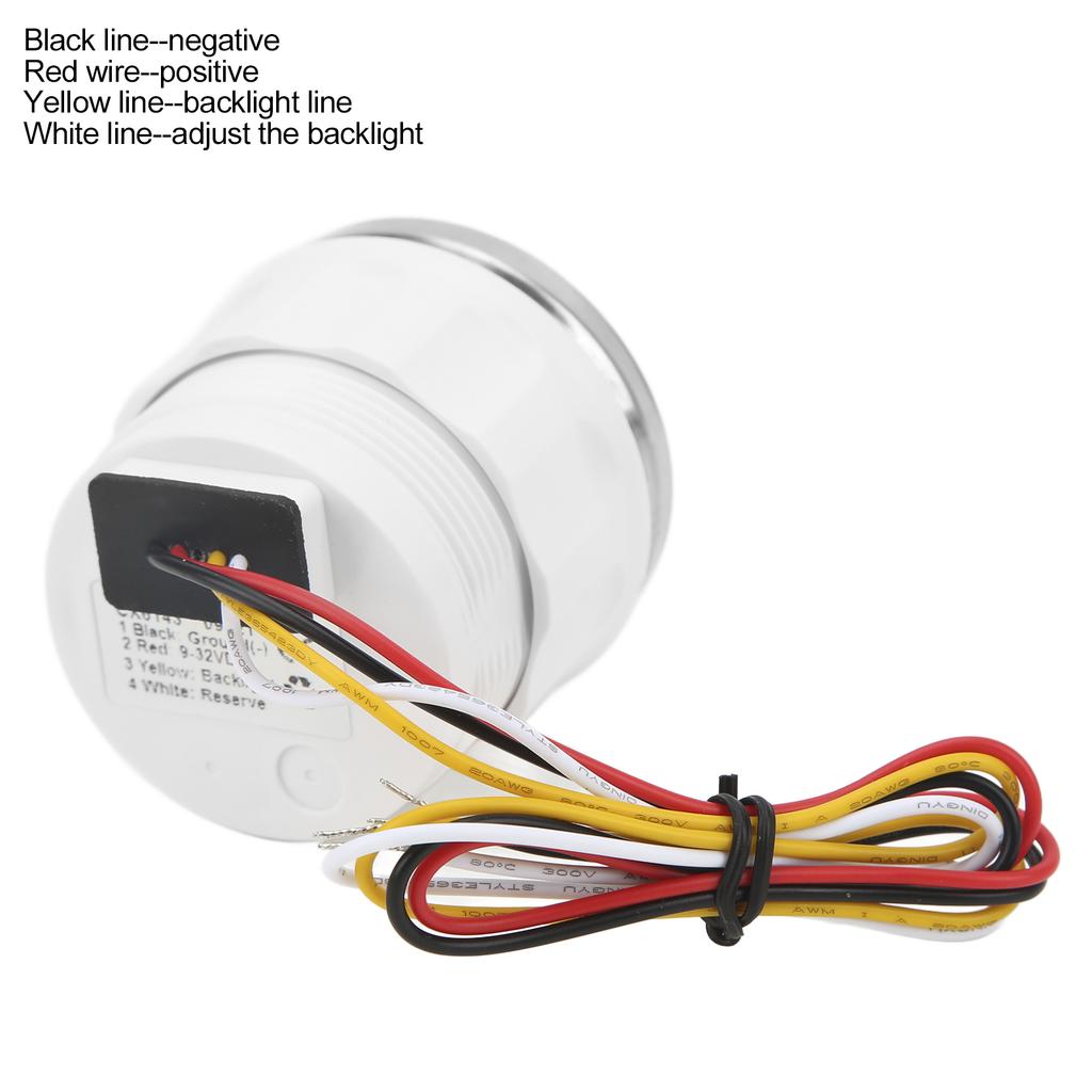 52mm Marine Voltage Gauge 8‑16V Pointer 7 Colors Backlight IP67 Waterproof Voltmeter for Boat RV Car 9‑32V