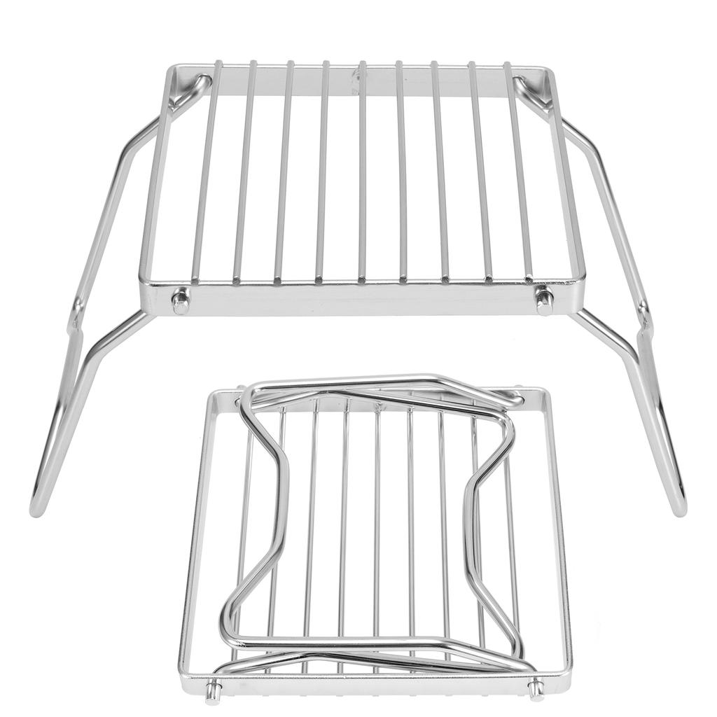 BBQ Grill Rack Mini Folding Portable Stainless Steel BBQ Grill for Outdoor Picknic Party