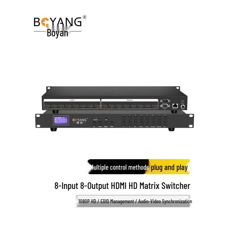 BOYANG 8x8 HDMI Matrix Switcher