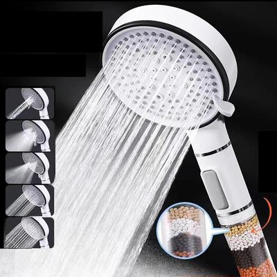 5 Modi Duschkopf Hochdruck mit Filter Niederschlag Handbrause Wasserspardüse Badezimmerzubehör