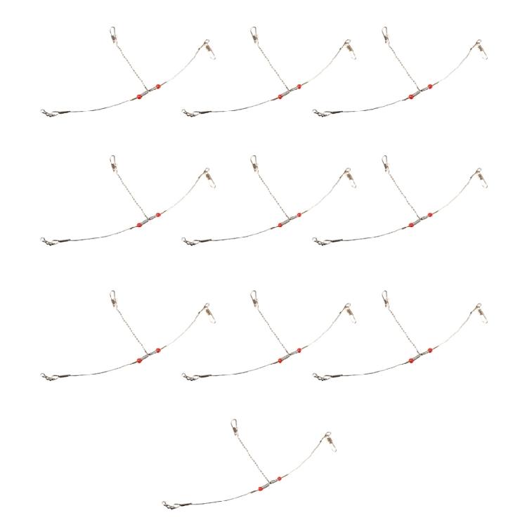 Fishing Tackle Freshwater Saltwater Fishing Wire Leader Rigs Sea Fishing Line Rig with Snaps Bottom Tackle Rigs