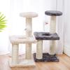 Three Layer Cat Tree Tower with Plush Mouse Toy Stable Base Wear-resistant Indoor Sisal Cats Scratching Post Pet Furniture