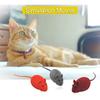 Interactive Sound Plush Rubber Vinyl Mouse Pet Cat Realistic Sound Toys Flocking Mouse Funny Cat Random Colors Pet Toys