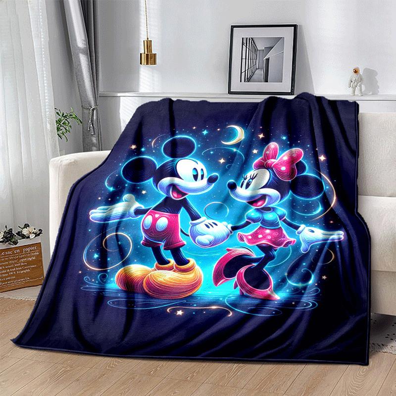 1pc Mickey Mouse Printing Blanket - Soft, All-Season Throw for Living Room, Bedroom,Travel