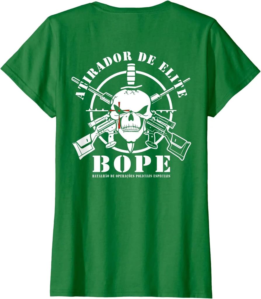BOPE Brazil Elite Special Forces TShirt 100 Cotton ONeck Summer Short Sleeve Casual Mens Tshirt Size S3XL