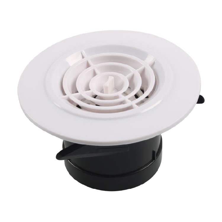 Round Adjustable Air Vent ABS Ventilation Grille Air Vent Cover for Bathroom